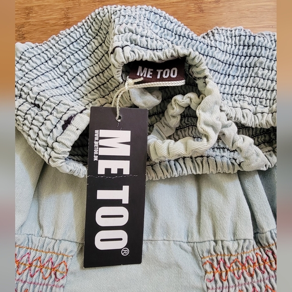 ME TOO Light Denim Wash A-line Skater Dress Size 5 Girls - Picture 8 of 11